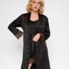 Kimono Sexy Satiné Collection Nightwear De Chez Lingadore. 2 Kimono Sexy Satiné Collection Nightwear De Chez Lingadore. -SOUTIEN-GORGE Soldes Boutique Kimono noir satin Lingadore Lingadore nightwear noir 6620KM 02 NOIR 1