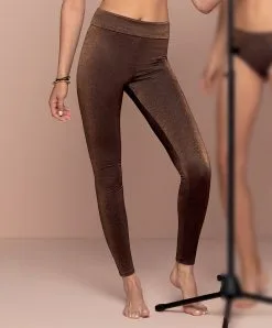 ANTIGEL DE LISE CHARMEL Leggings Collection à Paillettes Disco Dentelle Coloris Cuivre De Chez Antigel Par Lise Charmel.