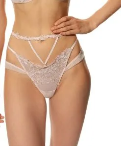 Mini-string Sexy De La Nouvelle Ligne De Lingerie Sexy Rose De Venise Par Lise Charmel. -SOUTIEN-GORGE Soldes Boutique Mini string sexy Lise Charmel Rose de Venise desir venise rose poudre ACH0921 DV 101