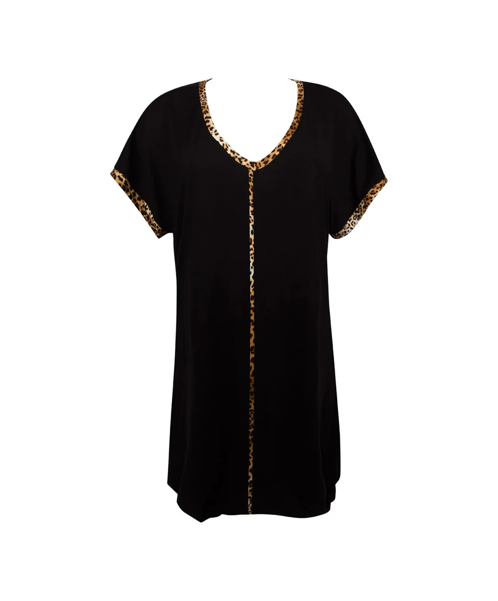 ANTIGEL DE LISE CHARMEL Nuisette Collection Libre Panthère Coloris Fauve Et Noir De Chez Antigel Par Lise Charmel. 5 ANTIGEL DE LISE CHARMEL Nuisette Collection Libre Panthère Coloris Fauve Et Noir De Chez Antigel Par Lise Charmel. – Image 3