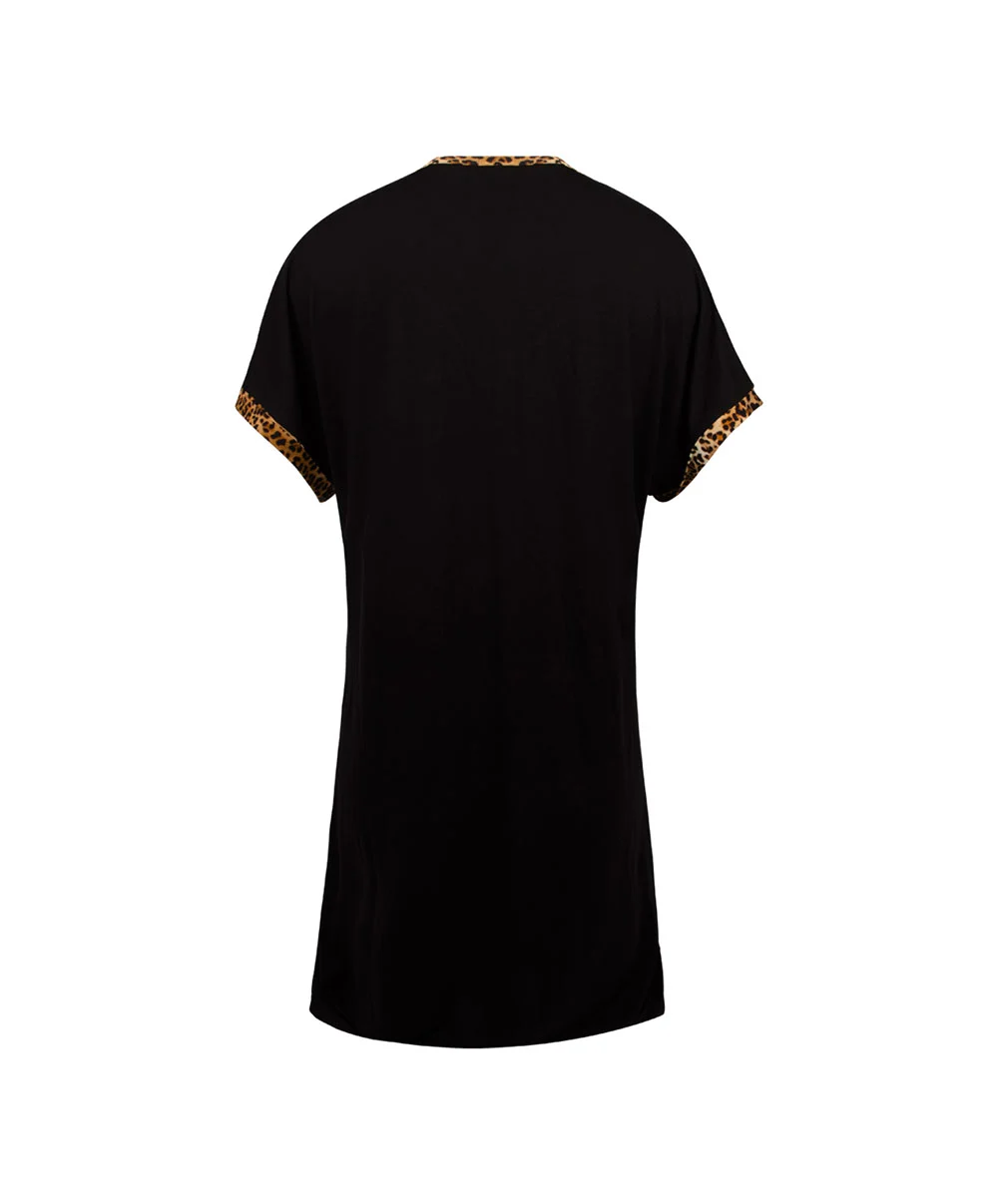 ANTIGEL DE LISE CHARMEL Nuisette Collection Libre Panthère Coloris Fauve Et Noir De Chez Antigel Par Lise Charmel. 6 ANTIGEL DE LISE CHARMEL Nuisette Collection Libre Panthère Coloris Fauve Et Noir De Chez Antigel Par Lise Charmel. – Image 4