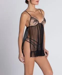Nuisette Babydoll Sexy Lise Charmel De La Collection Lingerie De Charme Follement Sexy En Coloris Nude Sexy. -SOUTIEN-GORGE Soldes Boutique Nuisette babydoll Lise Charmel Follement sexy nude sexy ALH1745 NS 4