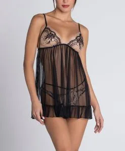 Nuisette Babydoll Sexy Lise Charmel De La Collection Lingerie De Charme Follement Sexy En Coloris Nude Sexy. -SOUTIEN-GORGE Soldes Boutique Nuisette babydoll Lise Charmel Follement sexy nude sexy ALH1745 NS 6
