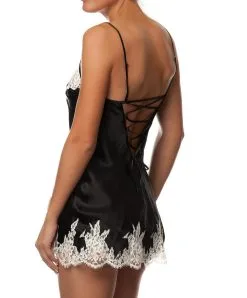 Nuisette Baby Doll Splendeur Soie Lise Charmel. -SOUTIEN-GORGE Soldes Boutique Nuisette babydoll soie Lise Charmel Splendeur Soie noir ALC1780 SN dos