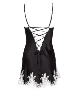 Nuisette Baby Doll Splendeur Soie Lise Charmel. -SOUTIEN-GORGE Soldes Boutique Nuisette babydoll soie Lise Charmel Splendeur Soie noir ALC1780 SN packshot dos