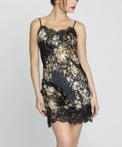 Nuisette Charme De La Collection Lingerie De Luxe Déesse En Glam Par Lise Charmel.  -SOUTIEN-GORGE Soldes Boutique Nuisette charme Lise Charmel Deesse en glam noir or ALH1015 OG 1