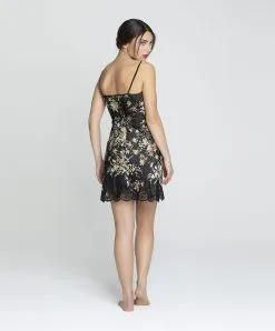 Nuisette Charme De La Collection Lingerie De Luxe Déesse En Glam Par Lise Charmel.  -SOUTIEN-GORGE Soldes Boutique Nuisette charme Lise Charmel Deesse en glam noir or ALH1015 OG 5