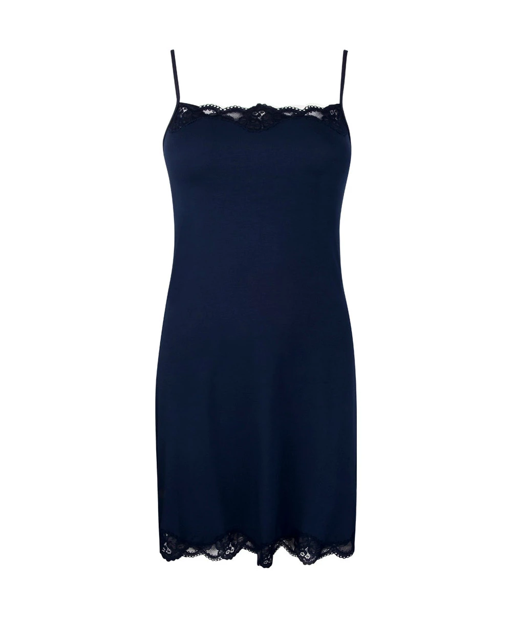 ANTIGEL DE LISE CHARMEL Nuisette à Bretelles Fines Collection Homewear Simply Perfect En Coloris Bleu Marine De Chez Antigel Par Lise Charmel. 5 ANTIGEL DE LISE CHARMEL Nuisette à Bretelles Fines Collection Homewear Simply Perfect En Coloris Bleu Marine De Chez Antigel Par Lise Charmel. – Image 3