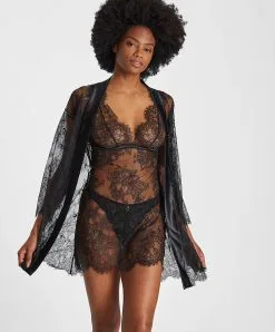 Nuisette Aubade De La Collection Histoire D'un Soir. -SOUTIEN-GORGE Soldes Boutique Nuisette histoire d un soir Aubade noir RZ40 NOIR