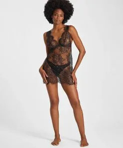 Nuisette Aubade De La Collection Histoire D'un Soir. -SOUTIEN-GORGE Soldes Boutique Nuisette histoire d un soir Aubade noir RZ40 NOIR 3