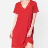 ANTIGEL DE LISE CHARMEL Nuisette Manches Courtes Collection Homewear Simply Perfect En Coloris Rouge Capucine De Chez Antigel Par Lise Charmel. -SOUTIEN-GORGE Soldes Boutique Nuisette manches courtes Antigel de Lise Charmel Simply perfect rouge capucine rouge FNA1006 RC 503