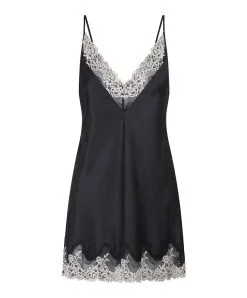 Nuisette Satinée Sexy "black/sand" Collection Nightwear De Chez Lingadore. 11 Nuisette Satinée Sexy "black/sand" Collection Nightwear De Chez Lingadore. -SOUTIEN-GORGE Soldes Boutique Nuisette satinee sexy black sand Lingadore Lingadore nightwear noir sable 6810CH 20 BKSD 10