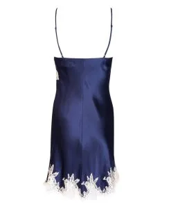 Nuisette En Soie Lise Charmel De La Collection Splendeur Soie. -SOUTIEN-GORGE Soldes Boutique Nuisette soie charme Lise Charmel Splendeur Soie Bleu marine ALC1080 SM packshot dos