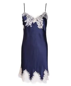 Nuisette En Soie Lise Charmel De La Collection Splendeur Soie. -SOUTIEN-GORGE Soldes Boutique Nuisette soie charme Lise Charmel Splendeur Soie Bleu marine ALC1080 SM packshot face