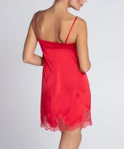 Nuisette Charme En Soie Lise Charmel Collection Splendeur Soie, Coloris Rouge. -SOUTIEN-GORGE Soldes Boutique Nuisette soie charme Splendeur soie rouge Lise Charmel ALC1080 RS 505