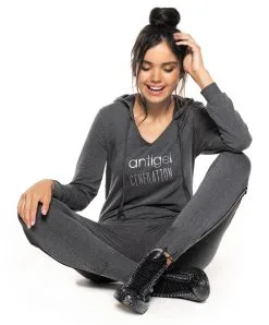 ANTIGEL DE LISE CHARMEL Pantalon Collection Coach Moi En Coloris "gris Sporty" De Chez Antigel Par Lise Charmel.