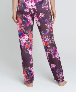 Pantalon En Soie Lise Charmel Collection Aveu En Fleurs, Coloris Aveu Pétale (=prune). -SOUTIEN-GORGE Soldes Boutique Pantalon en soie Lise Charmel Aveu en Fleurs aveu petale prune multicolore ALH0043 AP 2
