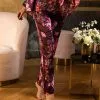 Pantalon En Soie Lise Charmel Collection Aveu En Fleurs, Coloris Aveu Pétale (=prune). 2 Pantalon En Soie Lise Charmel Collection Aveu En Fleurs, Coloris Aveu Pétale (=prune). -SOUTIEN-GORGE Soldes Boutique Pantalon en soie Lise Charmel Aveu en Fleurs aveu petale prune multicolore ALH0043 AP fashion 3