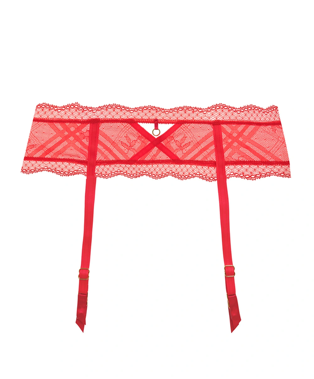 Porte-jarretelles Collection Permanente De Dessous Sexy Freya Fatale De La Maison Freya Lingerie, Coloris Rouge Chili. 8 Porte-jarretelles Collection Permanente De Dessous Sexy Freya Fatale De La Maison Freya Lingerie, Coloris Rouge Chili. – Image 6