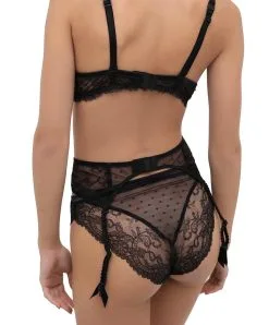 Porte-jarretelles Ultra-sexy Ligne Soirée Libertine De La Marque De Lingerie Française Lise Charmel.  -SOUTIEN-GORGE Soldes Boutique Porte jarretelles Lise Charmel Soiree libertine noir ACG4750 NO 1