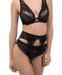 Porte-jarretelles Ultra-sexy Ligne Soirée Libertine De La Marque De Lingerie Française Lise Charmel.  -SOUTIEN-GORGE Soldes Boutique Porte jarretelles Lise Charmel Soiree libertine noir ACG4750 NO 5