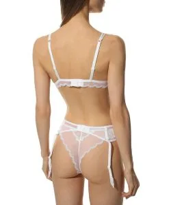 Porte-jarretelles Sexy De La Collection De Lingerie Blanche Crystal Poésie Par Lise Charmel. -SOUTIEN-GORGE Soldes Boutique Porte jarretelles Lise Charmel crystal poesie blanc ACH4734 BL 4