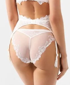 Porte-jarretelles Nacre Collection Précieux Diadème De La Marque De Lingerie De Luxe Lise Charmel.  -SOUTIEN-GORGE Soldes Boutique Porte jarretelles Lise Charmel precieux diademe nacre ACG4732 NA 101