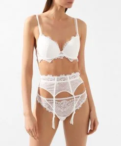Porte-jarretelles Nacre Collection Précieux Diadème De La Marque De Lingerie De Luxe Lise Charmel.  -SOUTIEN-GORGE Soldes Boutique Porte jarretelles Lise Charmel precieux diademe nacre ACG4732 NA 103