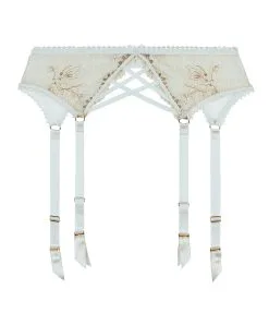 Porte-jarretelles Sexy Collection Trésor Infini De Chez Aubade, Coloris White Wind. -SOUTIEN-GORGE Soldes Boutique Porte jarretelles Tresor Infini white wind Aubade blanc et chair ID50 WHIW 1001