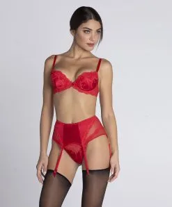 Serre-taille En Soie Lise Charmel Collection Splendeur Soie, Coloris Rouge. 17 Serre-taille En Soie Lise Charmel Collection Splendeur Soie, Coloris Rouge. -SOUTIEN-GORGE Soldes Boutique Serre taille en soie Lise Charmel Splendeur soie rouge rouge ACC4980 RS 504