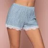 ANTIGEL DE LISE CHARMEL Short Collection Pois Sixties De Chez Antigel Par Lise Charmel, Coloris Bleu Sterling. -SOUTIEN-GORGE Soldes Boutique Short Antigel de Lise Charmel Pois Sixties bleu sterling pois blanc ELH0192 BS fashion 1