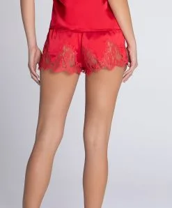 Short En Soie Lise Charmel Collection Splendeur Soie, Coloris Rouge. -SOUTIEN-GORGE Soldes Boutique Short en soie Lise Charmel Splendeur soie rouge rouge ALC0180 RS 2