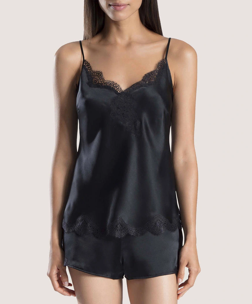 Short En Soie Aubade Collection Nightwear De Luxe Toi Mon Amour (ex. Soie D'Amour) Coloris Noir. 5 Short En Soie Aubade Collection Nightwear De Luxe Toi Mon Amour (ex. Soie D'Amour) Coloris Noir. – Image 3