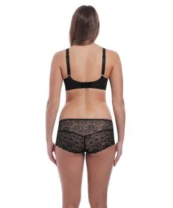 Shorty Transparent Collection Expression De Chez Freya Lingerie. -SOUTIEN-GORGE Soldes Boutique Shorty Freya Expression noir AA5496 BLK ensemble dos