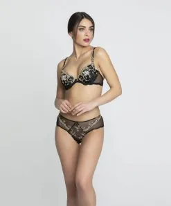 Shorty De La Collection Lingerie De Luxe Déesse En Glam Par Lise Charmel.  -SOUTIEN-GORGE Soldes Boutique Shorty Lise Charmel Deesse en glam noir or ACH0415 OG 4