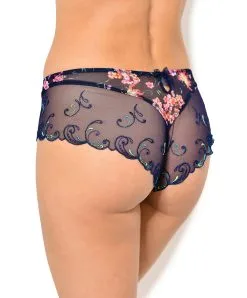 Shorty Transparent De La Collection Fête De Venise Par Lise Charmel. -SOUTIEN-GORGE Soldes Boutique Shorty Lise Charmel Fete de Venise Bleu perou ACG0424 BP dos