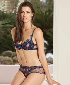 Shorty Transparent De La Collection Fête De Venise Par Lise Charmel. -SOUTIEN-GORGE Soldes Boutique Shorty Lise Charmel Fete de Venise Bleu perou ACG0424 BP fashion 2