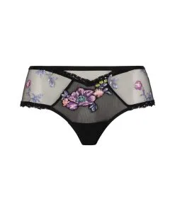 Shorty Lise Charmel Collection Flora Aura, Coloris Aura Pastel (broderie Multicolore Pastel Sur Fond Noir). 12 Shorty Lise Charmel Collection Flora Aura, Coloris Aura Pastel (broderie Multicolore Pastel Sur Fond Noir). -SOUTIEN-GORGE Soldes Boutique Shorty Lise Charmel Flora Aura pastel noir et multicolore ACH0419 AP 10