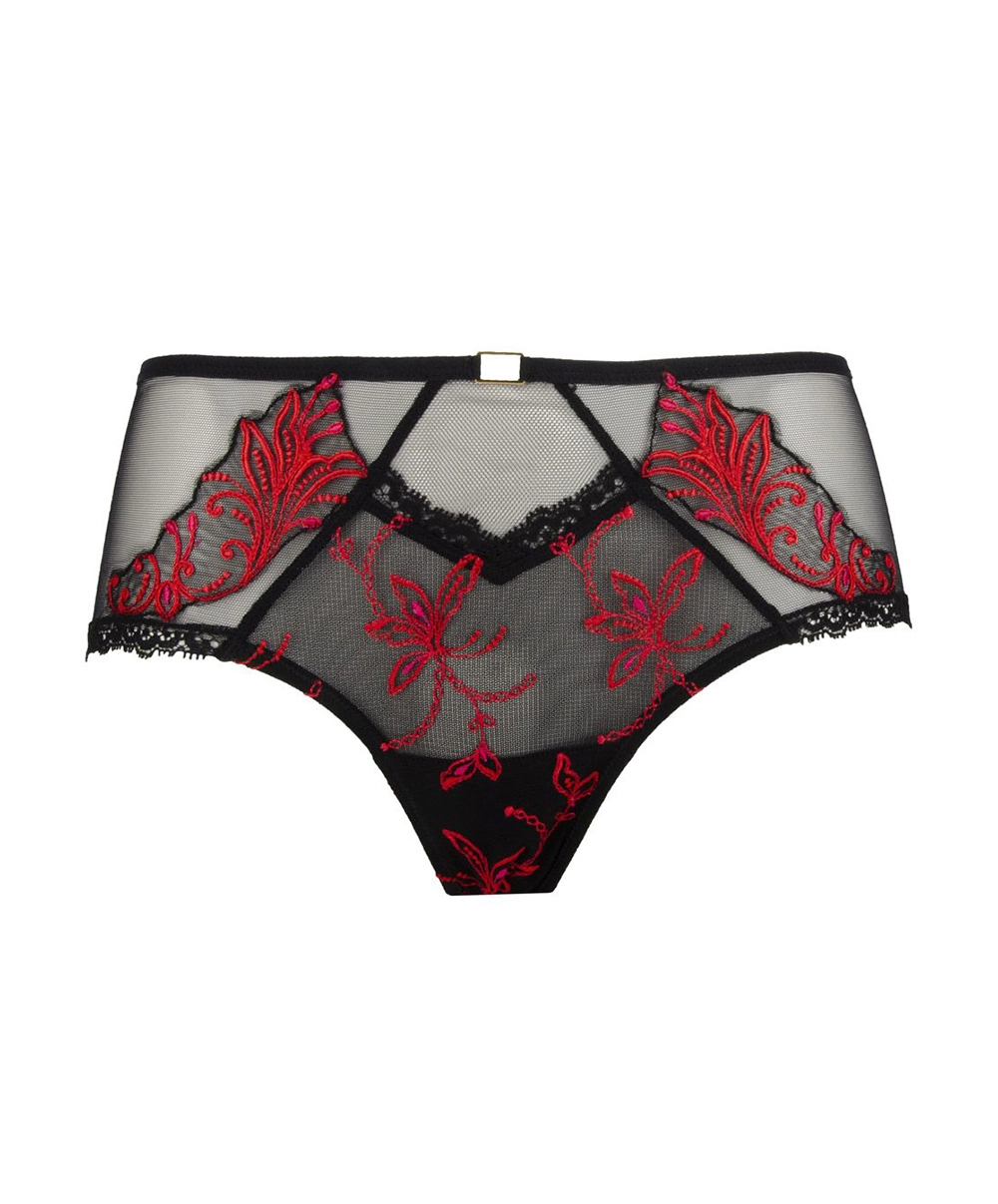 Shorty Noir Et Rouge Collection Invitation Sexy De Chez Lise Charmel. 6 Shorty Noir Et Rouge Collection Invitation Sexy De Chez Lise Charmel. – Image 4