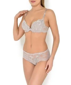 Shorty Collection Raffinement Précieux De Chez Lise Charmel. -SOUTIEN-GORGE Soldes Boutique Shorty Lise Charmel Raffinement precieux taupe ACC0491 PT 3