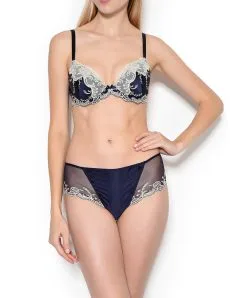 Shorty Splendeur Soie De La Marque Lise Charmel -SOUTIEN-GORGE Soldes Boutique Shorty Lise Charmel Splendeur Soie Bleu marine ACC0480 SM ensemble
