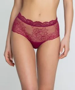 Shorty Ligne Sublime En Dentelle De La Marque De Lingerie Française Lise Charmel, Coloris Fuchsia Sublime.  -SOUTIEN-GORGE Soldes Boutique Shorty Lise Charmel Sublime en dentelle fuchsia ACH0413 FS 1