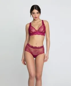 Shorty Ligne Sublime En Dentelle De La Marque De Lingerie Française Lise Charmel, Coloris Fuchsia Sublime.  -SOUTIEN-GORGE Soldes Boutique Shorty Lise Charmel Sublime en dentelle fuchsia ACH0413 FS 4