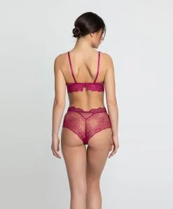 Shorty Ligne Sublime En Dentelle De La Marque De Lingerie Française Lise Charmel, Coloris Fuchsia Sublime.  -SOUTIEN-GORGE Soldes Boutique Shorty Lise Charmel Sublime en dentelle fuchsia ACH0413 FS 5
