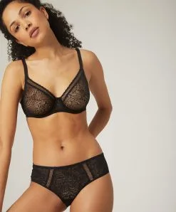 Simone Perele Shorty En Dentelle Simone Pérèle Collection Comète Noir. -SOUTIEN-GORGE Soldes Boutique Shorty Simone Perele comete noir 12S630 015 2
