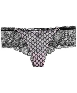 LISE CHARMEL Shorty -SOUTIEN-GORGE Soldes Boutique Shorty Taille Basse Lise Charmel J avoue Rose et noir ACC0485 AR packshot