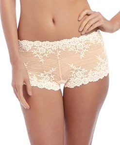 Wacoal Shorty Collection Embrace Lace Coloris Naturally Nude Ivory. 