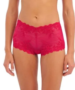 Wacoal Shorty Collection Embrace Lace Coloris Persian Red. 