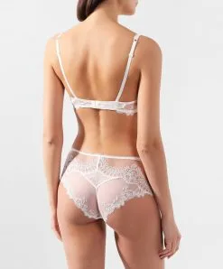 Shorty Nacre Collection Précieux Diadème De La Marque De Lingerie De Luxe Lise Charmel.  -SOUTIEN-GORGE Soldes Boutique Shorty en dentelle Lise Charmel precieux diademe nacre ACG1432 NA 104