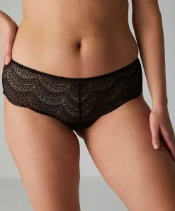 Simone Perele Shorty En Dentelle Simone Pérèle Collection De Lingerie Permanente Karma Coloris Noir.